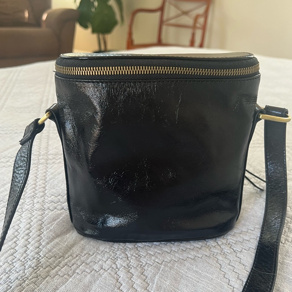 HOBO Dark Brown Leather Bag with Tan Interior